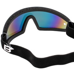 Birdz Eyewear Wing Skydiving Goggles Single Piece ReflecTech Red Mirror Lens