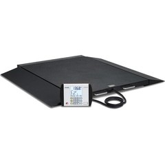 Detecto BRW1000 Portable Wheelchair Scale 1000lb x 0.2lb BMI WiFi AC Adapter
