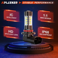 2 Super Bright LED Headlight bulbs for 2013-2019 Can-Am Outlander 650 ATV: USA