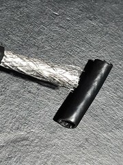 Vertical Cable RG-6Q Quad Shield BC Coaxial Satellite Video Cable Black /100ft