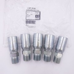 5 Pack A&I MP-08-08 1/2″ Hose x 1/2″ NPTF Male Pipe Hydraulic Hose Fittings