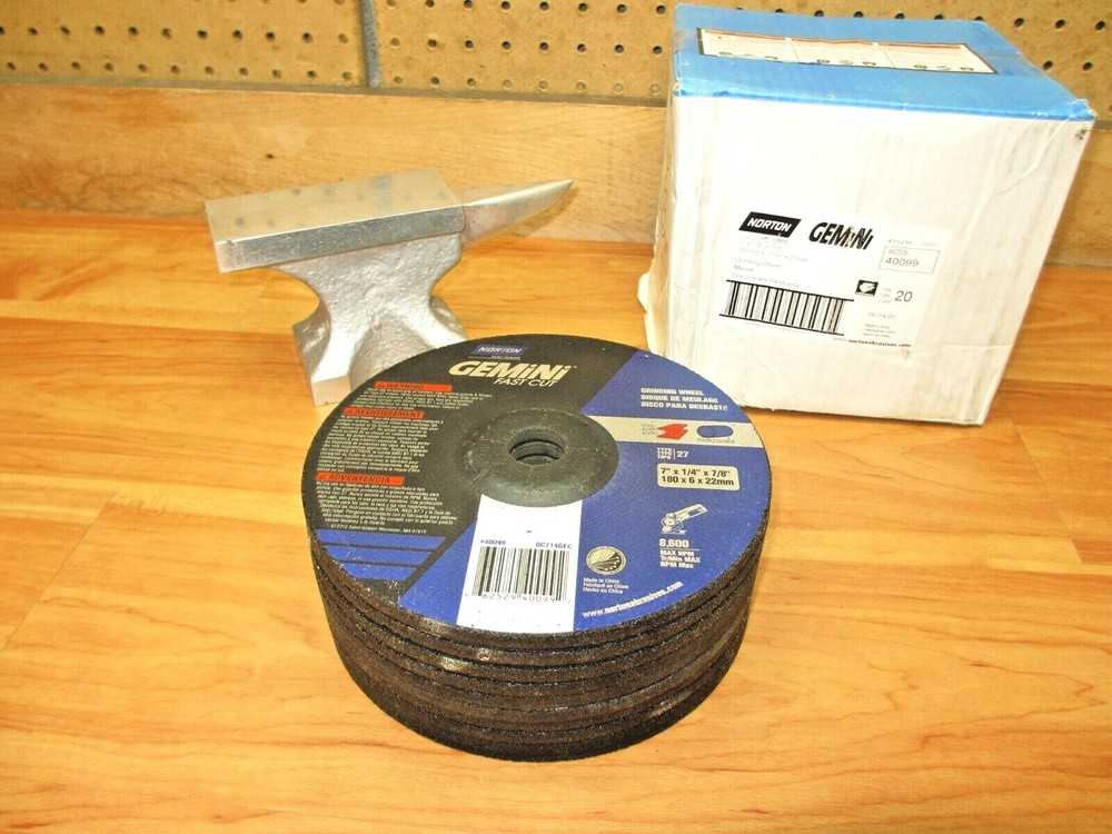 Norton 40099 (LOT OF 10) Grinding Wheel DC714GFC 7″ x 1/4″ x 7/8″ Gemini