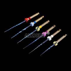 5 Packs Dental Rotary Heat Activated Canal Root Files Needles 25mm Engine Use