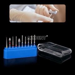 50PCS Dental Crown Preparation Diamond Burs Anterior Teeth Air Turbine Drills AZ