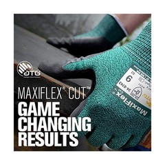 ATG 34-8743/L MaxiFlex Cut – Black Micro-Foam Nitrile Coated Palm And Fingers…