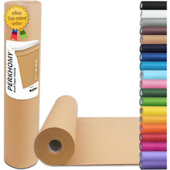 17.5″ x 1200” Brown Kraft Paper 50 lb Basis Thick Roll Packaging Shipping NEW**