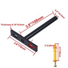 Floating Shelf Brackets 4-inch Heavy Duty Hidden Brackets Black Invisible She…