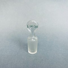 Chemglass Hollow Pennyhead Stopper 14/20 Inner Joint Lot of 5 Stoppers
