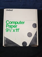 Continuous Computer Paper 9.5″x11″ L&R Perf Blank Oxford 1000Sheets 89121