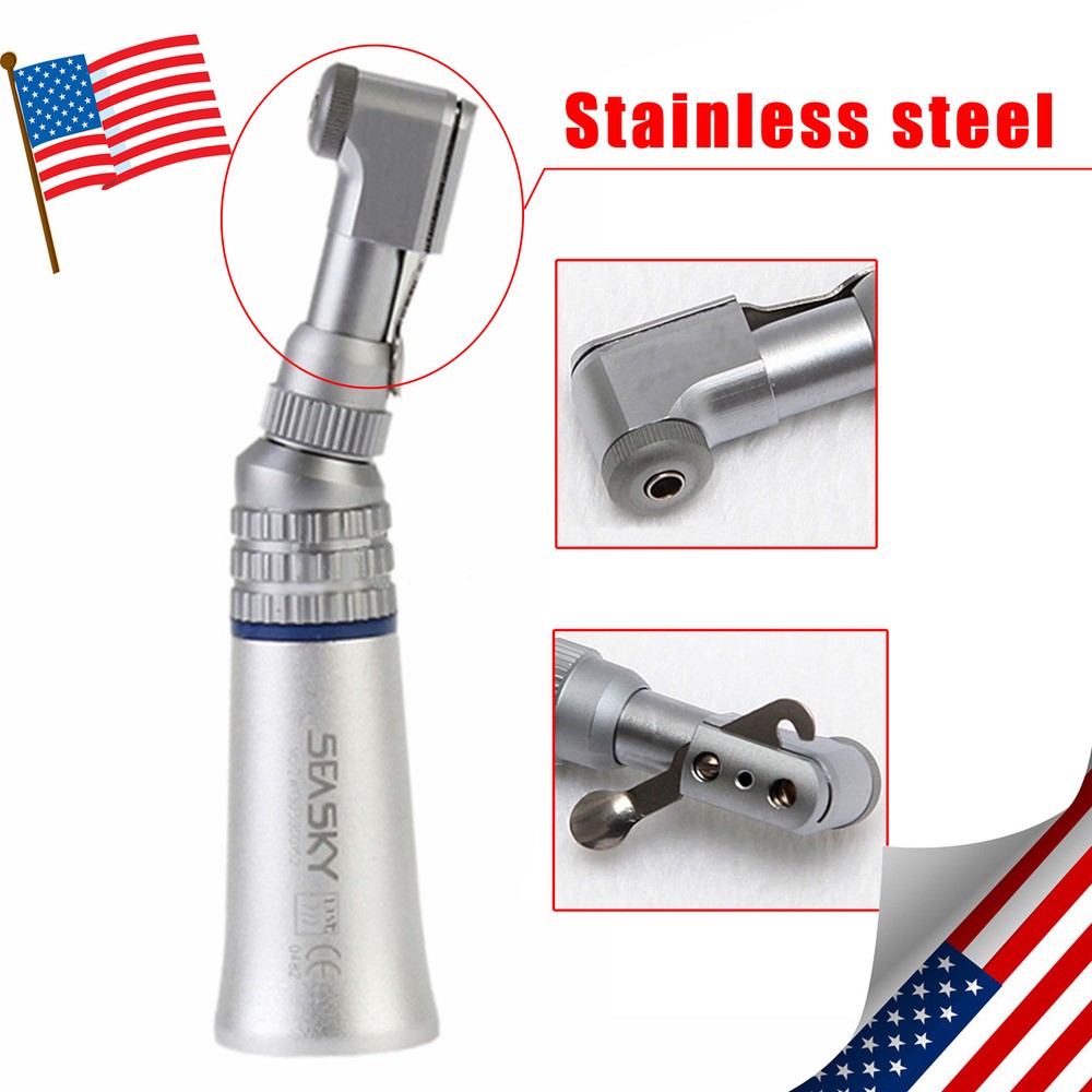 Low Speed Contra Angle Handpiece Straight 1:1 4Hole E-type Motor 4CL Dental