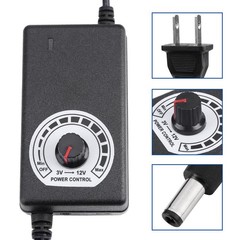 AC To DC Adapter 3-12V 2A Adjustable Power Supply Motor Speed Controller