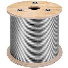 VEVOR T316 Stainless Steel Cable 1/8″ 7×7 Steel Wire Rope 500ft Cable Railing