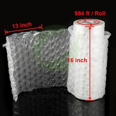 2 PACK 984ft x 16″ Air Cushion Machine Film Bubble Pillow Packaging Padding Roll