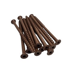 #10 x 3″ Deck Screws | Square Drive | Bugle Head | Brown Ruspert | 250pcs