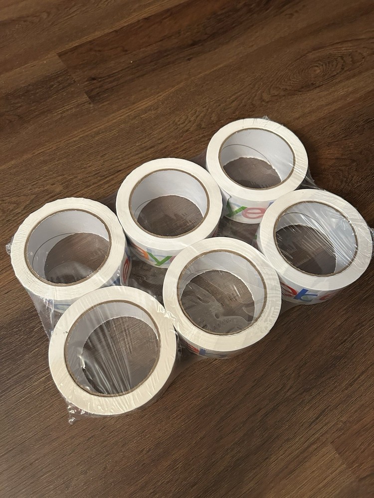 NEW eBay Color Logo Shipping Tape 2” 75 Yds 6 Pack Sealed