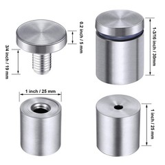 Stainless Steel Sign Standoff Screws 8 Pcs Wall Standoff Screws Advertising