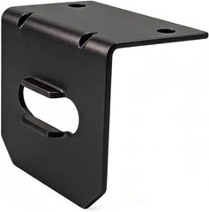 Vehicle-Side Trailer Wiring Harness Mounting Bracket for 4-Way Flat, Gloss Bl…
