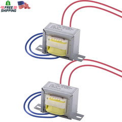 Jingzan 2 Pack Input AC 110V 50/60HZ Output AC 12V 10VA Power Transformer for Sy