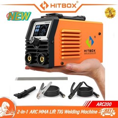 HITBOX 200A Stick Welder 110V ARC MMA Lift TIG 2-in-1 Welding Machine Houeshold