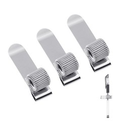 Quacc 3 PCS Metal Pen Holder Adjustable Single Spring Loop Pen Holder Clip fo…