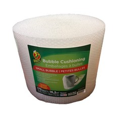 Duck Brand Small Bubble Cushioning Wrap [3/16 inch bubbles]: 12 in. x 175 ft. Cl