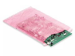 Pack of 250 Anti-Static Bubble Bags – Self-Seal, 10 x 15 1/2″