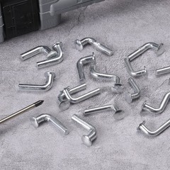 50 Pack Pallet Rack Drop Pin, 0.27 Inch Round Head S-shaped Bolt Universal Pins
