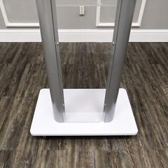 Clear Acrylic Plexiglass Podium Steel Sides Church Pulpit School Lectern Funeral
