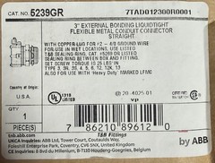 THOMAS & BETTS 5239GR 3″ STRAIGHT FLEX CONNECTOR WITH GROUND BRAND NEW