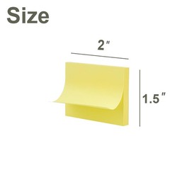 (50 Pads) Sticky Notes 1.5×2, Sticky Pads, Recyclable, Self-Stick Pads, Easy …