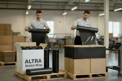 18 X1500FT extra thick 4 Industrial Grade Pallet Stretch Shrink Wrap ( BLACK)