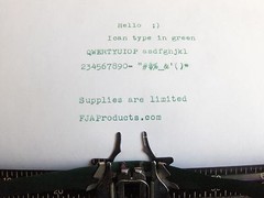 Royal Sabre Green Ink Typewriter Ribbon + Free Shipping