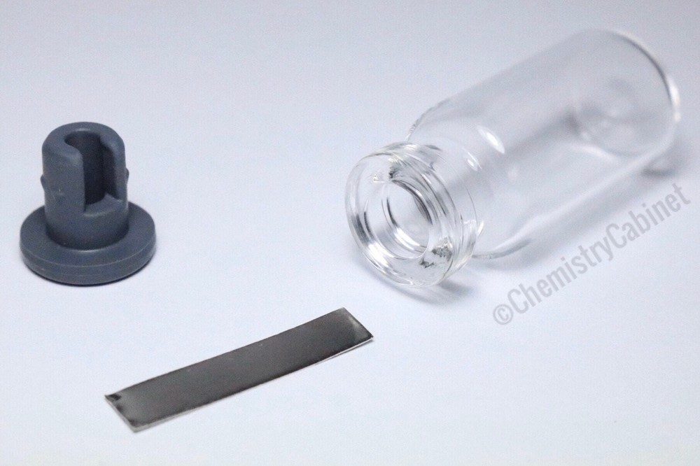 Palladium metal strip / electrode 99.95% pure element 46 pd chemistry sample