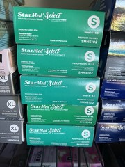5 Boxes 100 Count Starmed Select Nitrile Exam Gloves Powder Free Small 500 Total