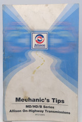 Allison Mechanics Tips Book MD HD B Series Transmissions MT2159EN