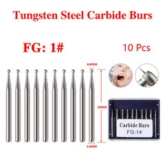 Dental Tungsten Carbide Bur FG Dills Round Type For High Speed Handpiece