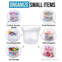 12 Pack 3.5g Pint Style Storage Containers with Lids Exotic Assorted Designs