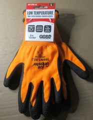 Ice Gripster Rubber Coated Cold Weather Winter Work Gloves Water Repellent Large