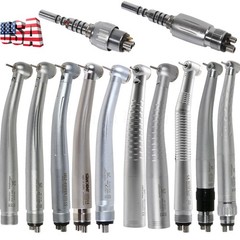 Dental Fiber Optic /E-generator LED /High Speed No-LED Handpiece 2/4/6Hole Quick