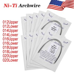 10 Packs Arcos de Dental Ortodoncia Redondos Niti Arco de Alambre Su Arch 100PCS
