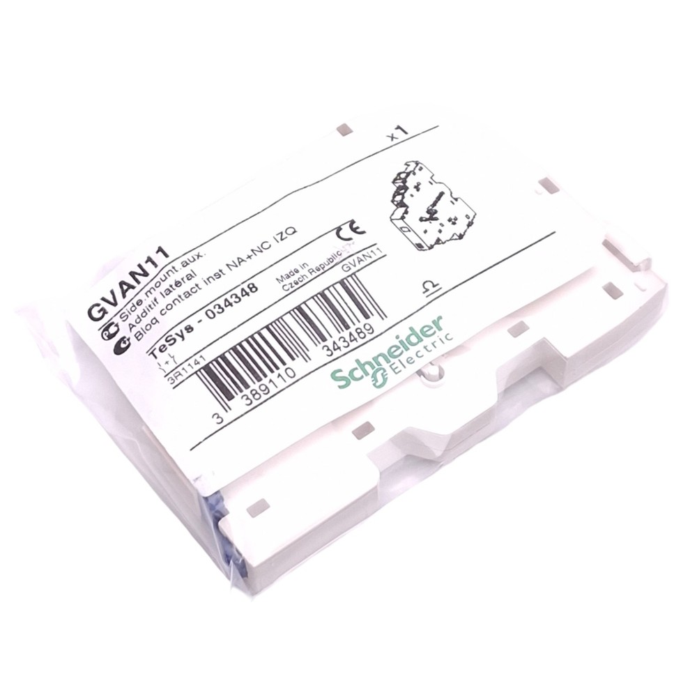 Schneider Electric GVAN11 Auxiliary Contact Block, 1NO 1NC, 690VAC 6A Max