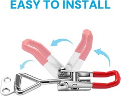 6 Pack Heavy-Duty Adjustable Toggle Latch Clamps with 330Lbs Capacity & Screws