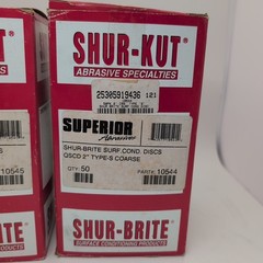 100 Total Superior Abrasives 10544 & 10544 Shur Brite Kut Quick Change Disc