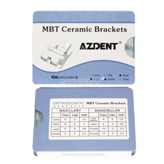 AZDENT Dental Orthodontic Ceramic Brackets Braces Roth MBT .022 Hooks 3 4 5