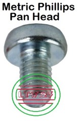 (35) M4-0.7x12mm Metric Phillips Pan Head Machine Screw Zinc