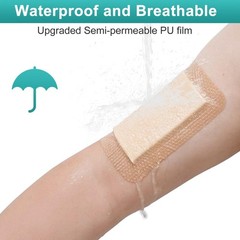 Silicone Foam Dressing with Adhesive Border 4“ x 4”,5 Packs Waterpro
