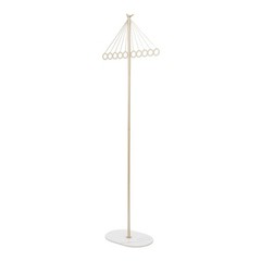 ?Coat Shelf Metal Clothing Display Rack Entrance Clothing Rack with 10 Hooks