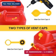 Upgraded Gas Can Spout Replacement, 3-Pack Gas Can Nozzle Leak-Proof Design, wit