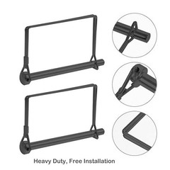 4 Pack 1/4 x 4 Inch Trailer Hitch Pin Black Heavy Duty Steel Size: 1/4×4 inch