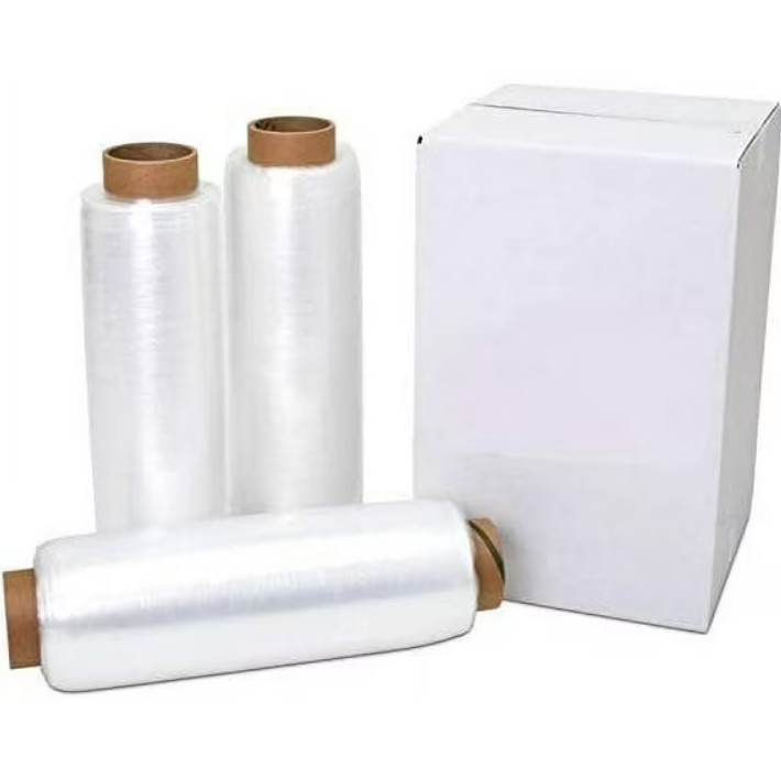 80 Gauge 18″ x 1500′ Stretch Wrap – 4 Rolls – Clear Industrial Strength Pallet F